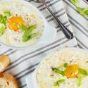Coddled Eggs with Ham and Parmesan