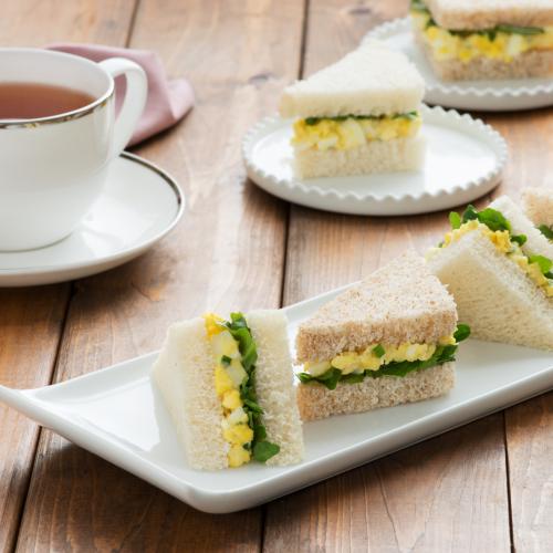 Recipes - Egg and Watercress Tea Sandwiches » Eggs.ca