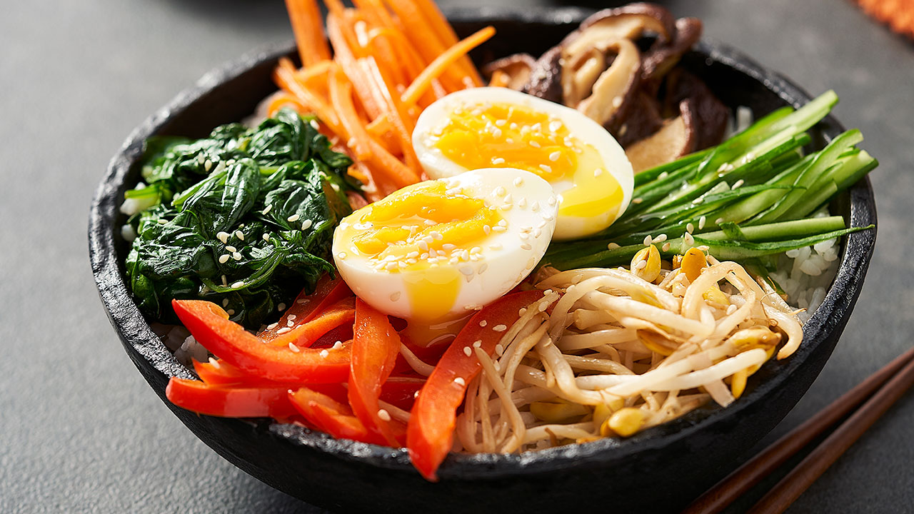 Bibimbap (Korean Rice Bowl) | Get Cracking